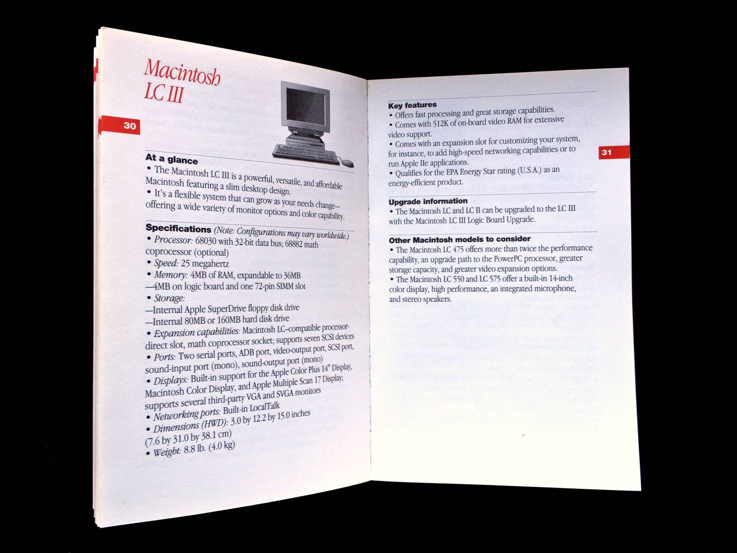 Opis Macintosh LC III w „Apple Facts”